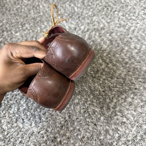 Sorel Mens Wingtip Leather Oxford Shoe Lace Up Brown Size 8.5 Casual Comfort - Picture 6 of 9